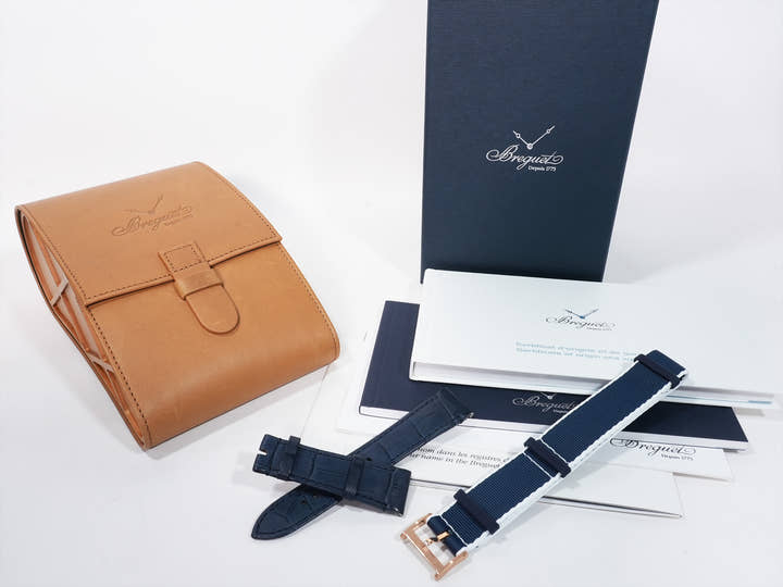 Breguet Type XX Chronograph 2067 Ref. 2067RK/Y9/9WU Rose Gold Blue Dial Used myr8aph8
