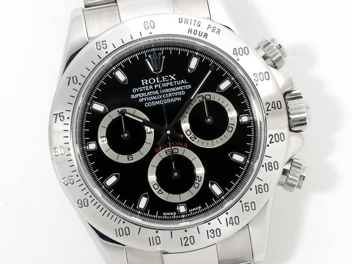ロレックス デイトナ Ref.116520 ステンレススチール ブラック文字盤 中古 i67gpfx4