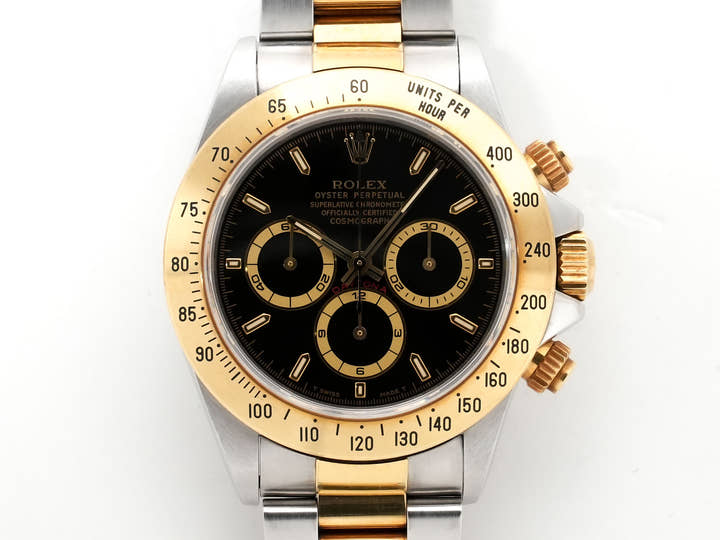 ロレックス デイトナ エルプリメロ Ref.16523 ステンレススチール/イエローゴールド ブラック文字盤 中古 cvnwzpq8