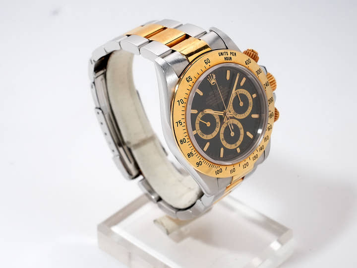 ロレックス デイトナ エルプリメロ Ref.16523 ステンレススチール/イエローゴールド ブラック文字盤 中古 cvnwzpq8