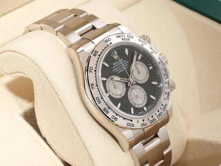 ロレックス デイトナ Ref.126509 ホワイトゴールド ブライトブラックxスチール文字盤 美品 nduwnkmy