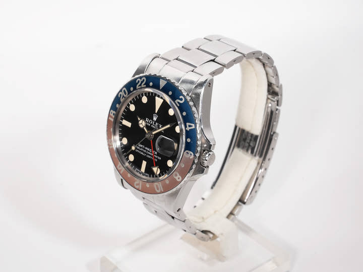 ロレックス GMTマスター Ref.1675 ステンレススチール ブラック文字盤 オイスターブレスレット 中古 tece6e74