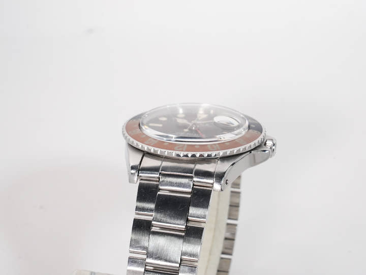 ロレックス GMTマスター Ref.1675 ステンレススチール ブラック文字盤 オイスターブレスレット 中古 tece6e74