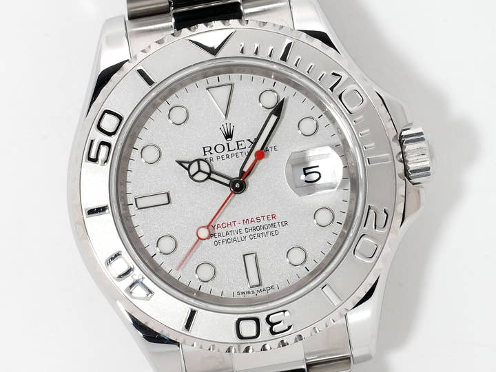 ロレックス ヨットマスター40 Ref.116622 ステンレススチール/プラチナ ロレジウム文字盤 美品 j4rfefsk