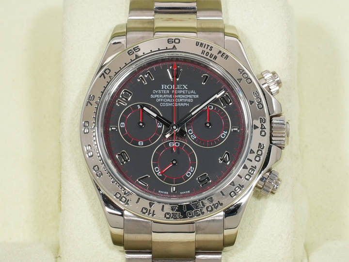 ロレックス デイトナ Ref.116509 ホワイトゴールド ブラックアラビア文字盤 美中古 bpku6jrp