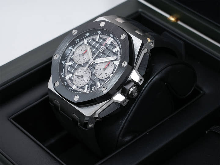 オーデマピゲ ロイヤルオーク オフショア クロノグラフ Ref.26420SO.OO.A002CA.01 ステンレススチール/ブラックセラミック ブラック文字盤 美品 pemorfxg