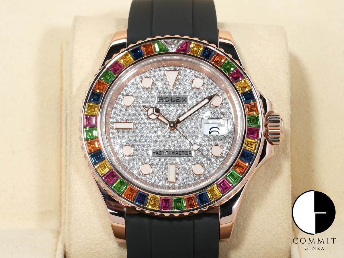 Rolex Yacht-Master 40 Ref.116695SATS Everose Gold Pave Diamond Dial Excellent Used i44nxzvu