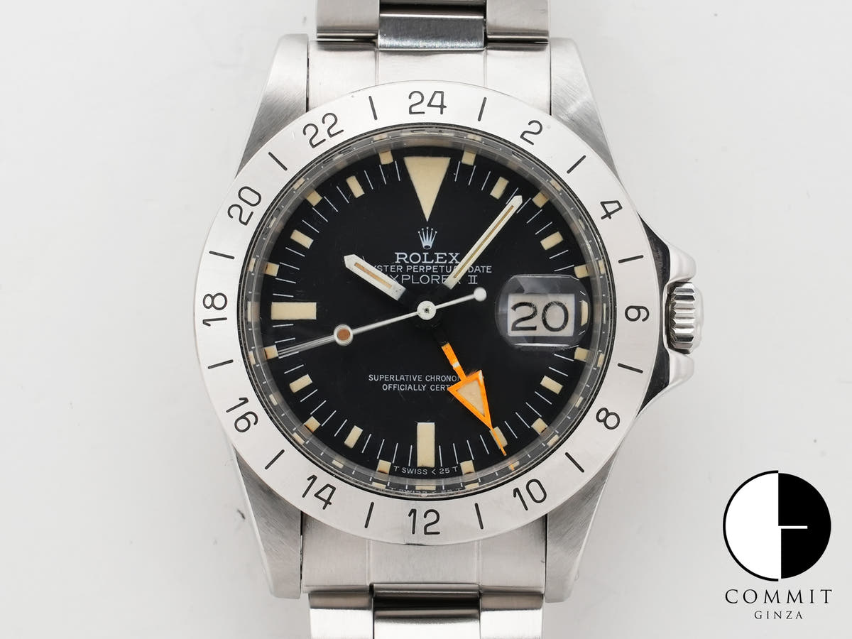 Rolex Explorer II Ref. 1655 Stainless Steel Black Dial Oyster Bracelet Used ncq3pjdp
