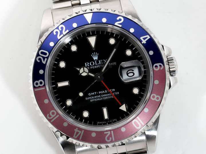 ロレックス GMTマスター Ref.16700 ステンレススチール ブラック文字盤 ジュビリーブレスレット 美中古 htskt7bx