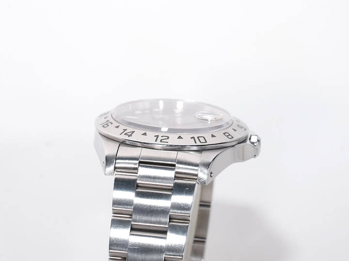 ロレックス エクスプローラーII Ref.16570 ステンレススチール ブラック文字盤 オイスターブレスレット 中古 azomc7vz