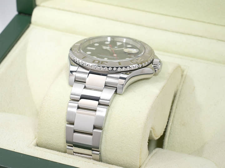 Rolex Yacht-Master 40 Ref. 116622 Stainless Steel/Platinum Blue Dial Used vxi6bwk7