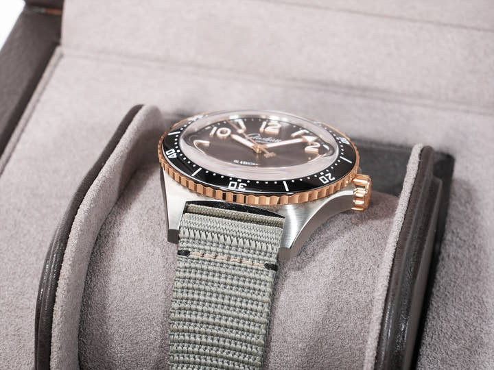 Glashütte Original SeaQ Panorama Date Ref. 1-36-13-04-91-34 Red Gold/Stainless Steel Grey Dial Excellent Condition yewfuq2z