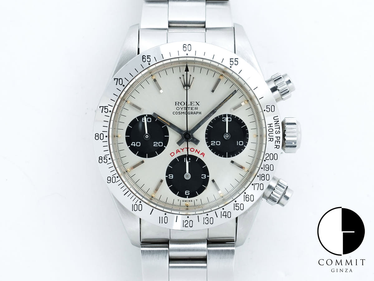 Rolex Daytona Ref. 6265 Stainless Steel Silver Dial Used dj762ggb