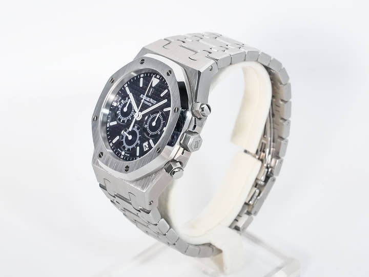 オーデマピゲ ロイヤルオーク クロノグラフ Ref.25860ST.OO.1110ST.04 ステンレススチール ブルー文字盤 美中古 b74p4hdt