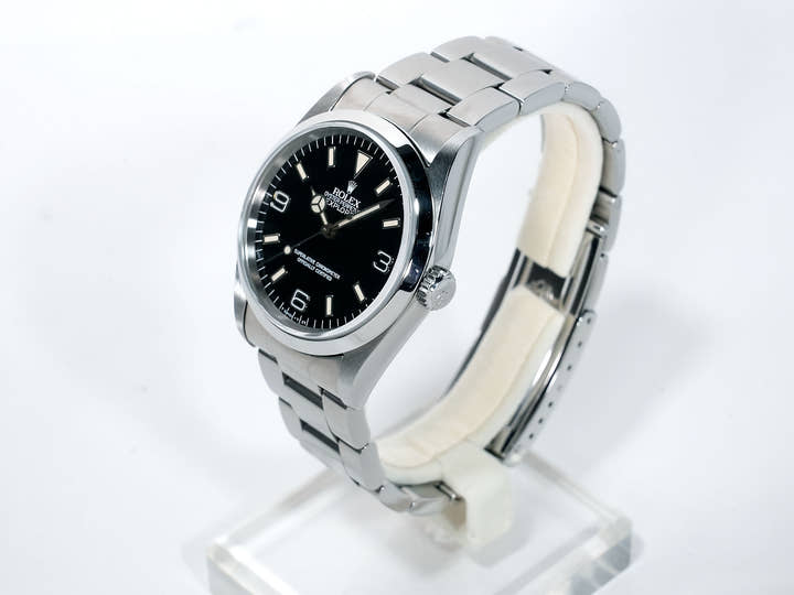 ロレックス エクスプローラーI Ref.14270 ステンレススチール ブラック文字盤 オイスターブレスレット 中古 fsn76xkc