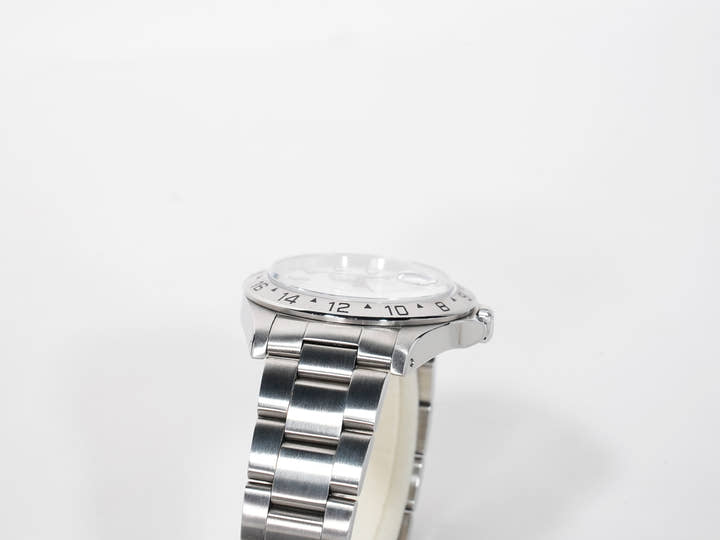 ロレックス エクスプローラーII Ref.16570 ステンレススチール ホワイト文字盤 オイスターブレスレット 中古 3nk5y2nv