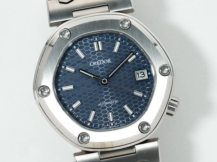 Seiko Credor Locomotive Ref. GCCR995 Titanium Blue Dial Used bwvkoo2o