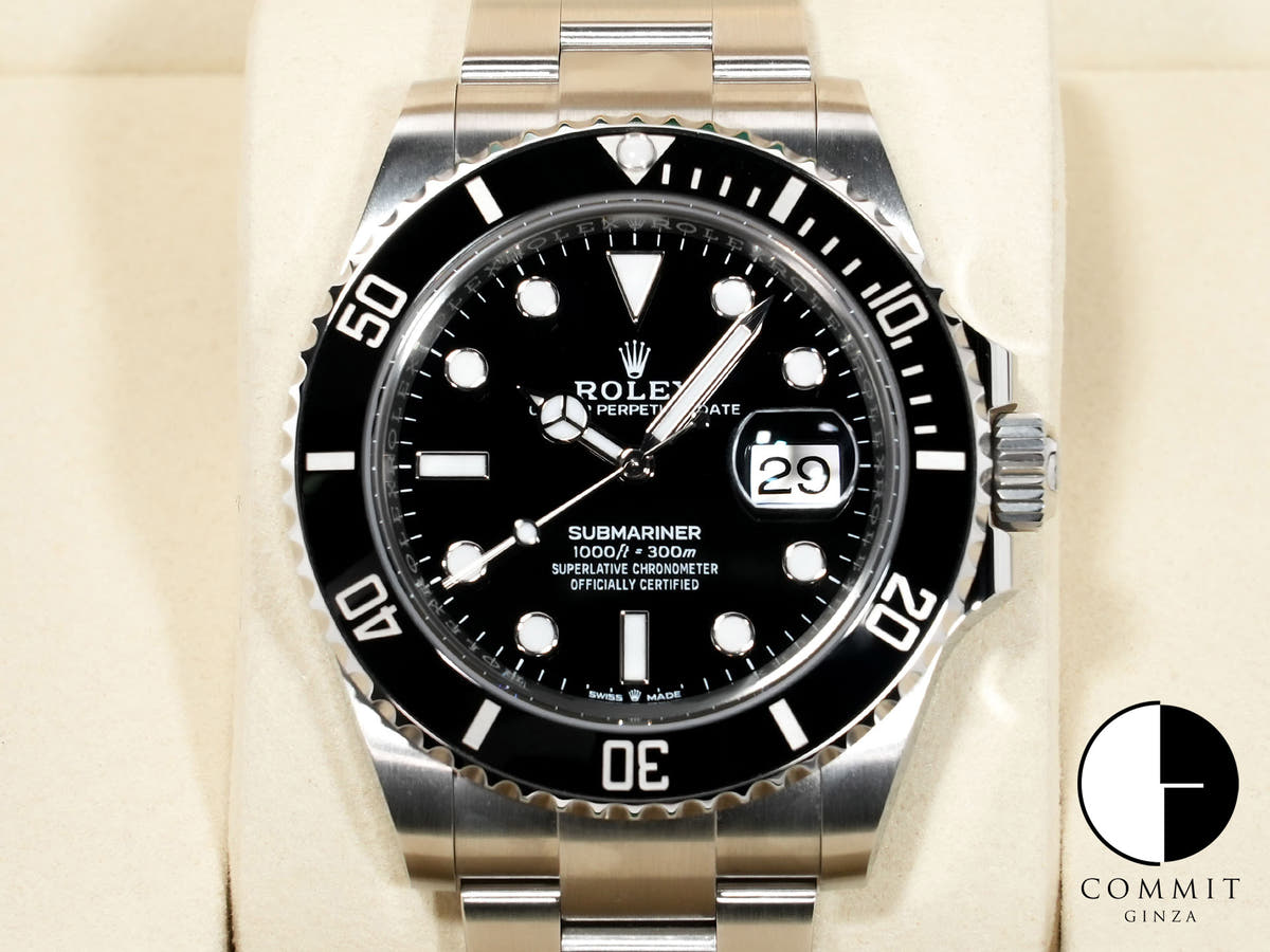 Rolex Submariner Date Ref. 126610LN Stainless Steel Black Dial Used hsib7tie