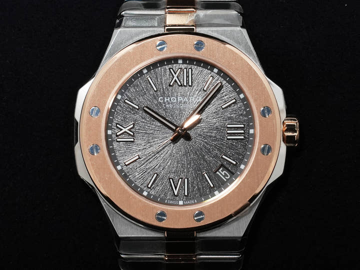 Chopard Alpine Eagle 41 Ref. 298600-6001 Stainless Steel x Rose Gold Gray Dial Unused gw5pndgz