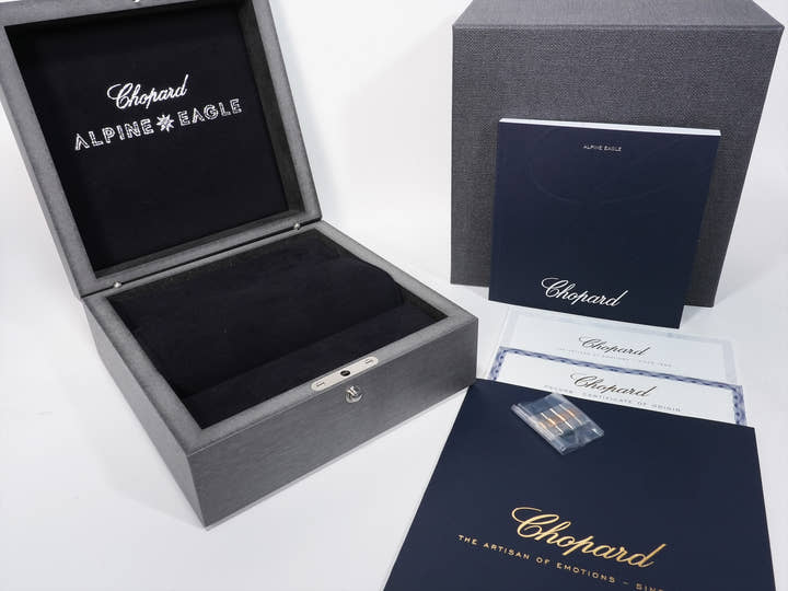Chopard Alpine Eagle 41 Ref. 298600-6001 Stainless Steel x Rose Gold Gray Dial Unused gw5pndgz