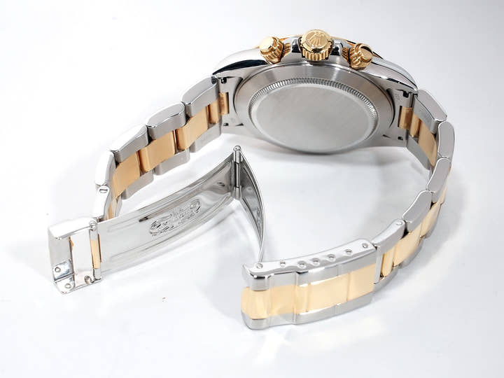 ロレックス デイトナ エルプリメロ Ref.16523 ステンレススチール/イエローゴールド シャンパン文字盤 中古 c8t63j2w