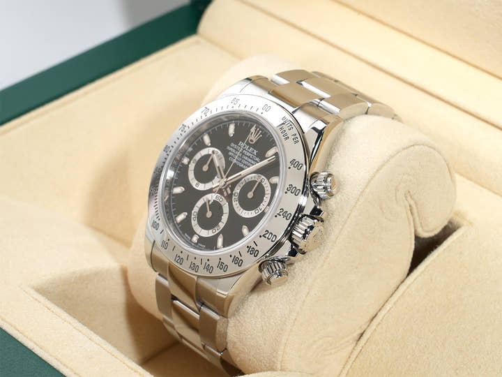 Rolex Daytona Ref. 116520 Stainless Steel Black Dial Used mzh7h88u