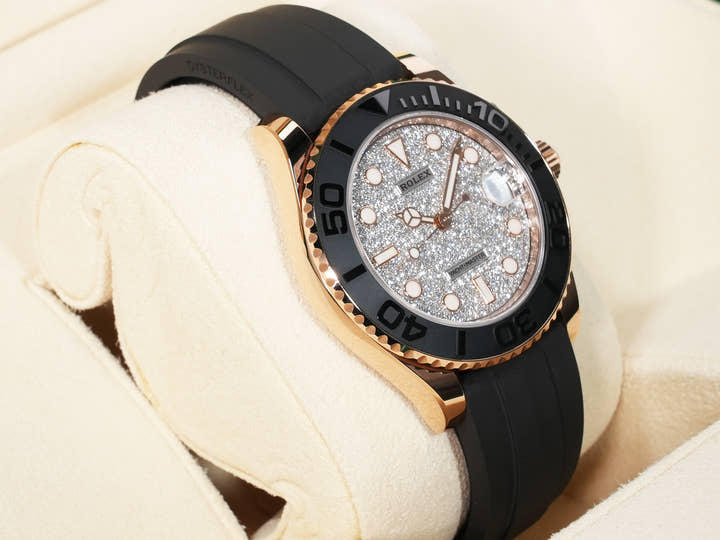 ロレックス ヨットマスター37 Ref.268655 エバーローズゴールド パヴェダイヤモンド文字盤 中古 2yrq5jsp