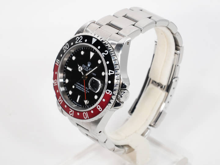 Rolex GMT-Master II Ref. 16710 Stainless Steel Black Dial Oyster Bracelet Used mhknx67e