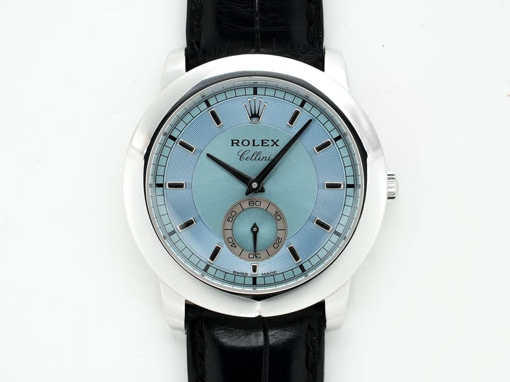 ロレックス チェリーニ チェリニウム Ref.5241/6 プラチナ アイスブルー文字盤 中古 5f2jd6b8