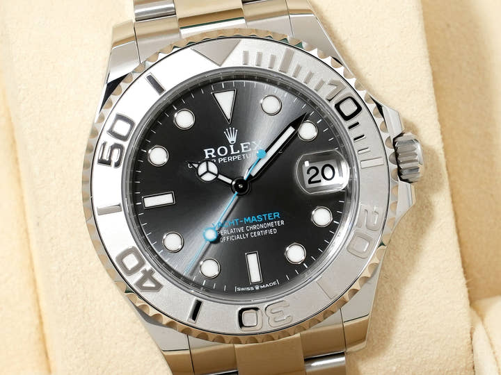 ロレックス ヨットマスター37 Ref.268622 ステンレススチール/プラチナ スレート文字盤 中古 pjz4cr22