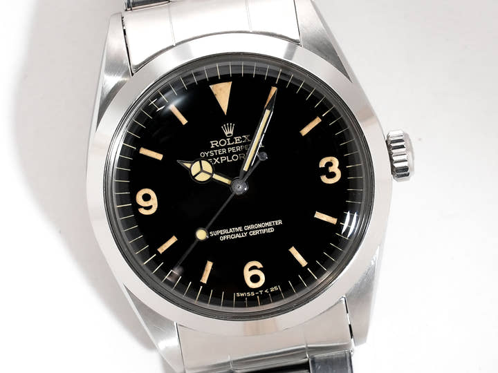 ロレックス エクスプローラーI Ref.1016 ステンレススチール ブラック文字盤 中古 b5amoutj