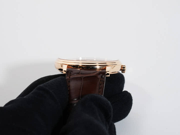 Blancpain Villeret Ultra-Slim Retrograde Ref. 6653-3630-55B 18K Red Gold Black Dial Excellent Condition ar296q7b