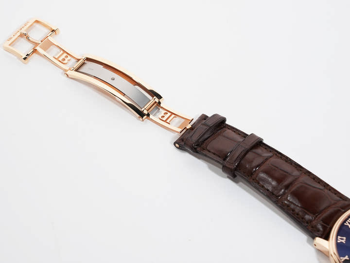 Blancpain Villeret Ultra-Slim Retrograde Ref. 6653-3630-55B 18K Red Gold Black Dial Excellent Condition ar296q7b