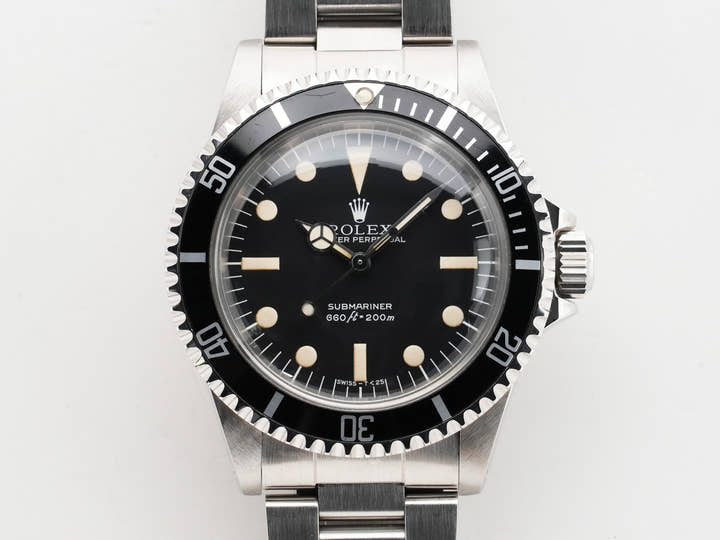 Rolex Submariner Ref. 5513 Stainless Steel Black Dial Pre-Owned pm4ucbfp