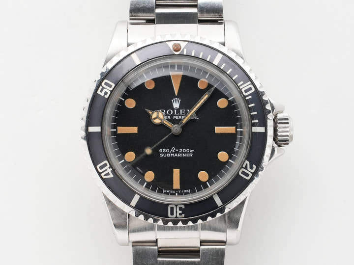 Rolex Submariner Ref. 5513 Stainless Steel Black Dial Used cto97uiq