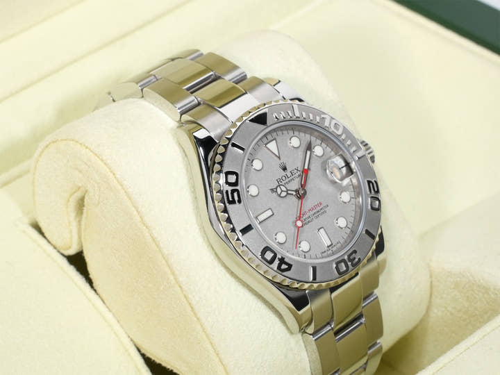 ロレックス ヨットマスター Ref.168622 ステンレススチール/プラチナ ロレジウム文字盤 中古 9gckrmp9