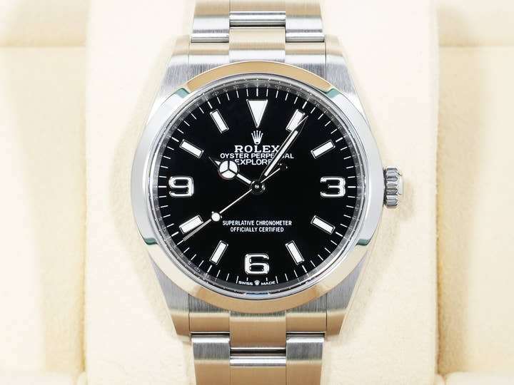 ロレックス エクスプローラー36 Ref.124270 ステンレススチール ブラック文字盤 オイスターブレスレット 美品 z83kxvuf