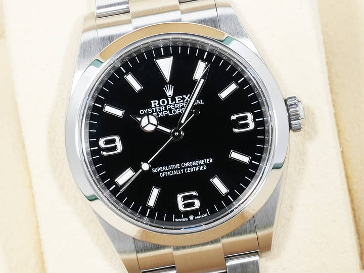 ロレックス エクスプローラー36 Ref.124270 ステンレススチール ブラック文字盤 オイスターブレスレット 美品 z83kxvuf