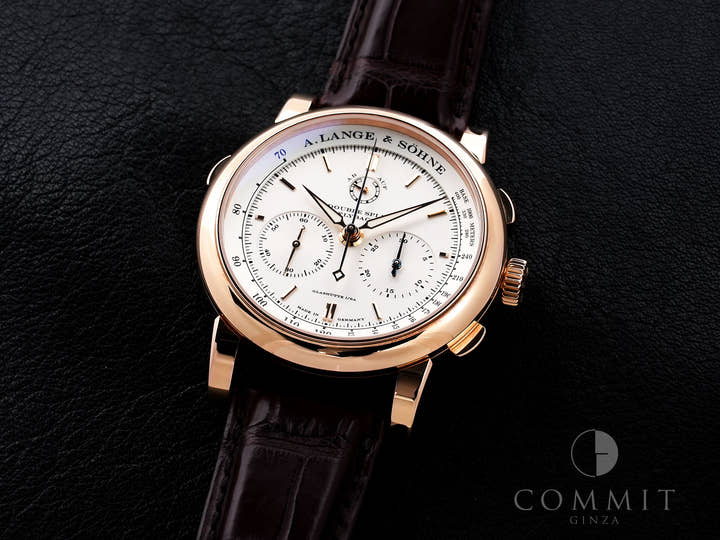 A. Lange & Söhne Double Split Ref. 404.032 Pink Gold Silver Dial Pre-Owned p9noe632
