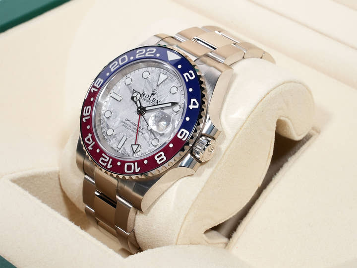 Rolex GMT-Master II Ref. 126719BLRO White Gold Meteorite Dial Oyster Bracelet Unused 5pg6fxgb