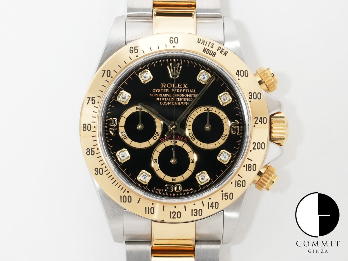 Rolex Daytona El Primero Ref. 16523G Stainless Steel/Yellow Gold Black Dial Used ck29x9nr