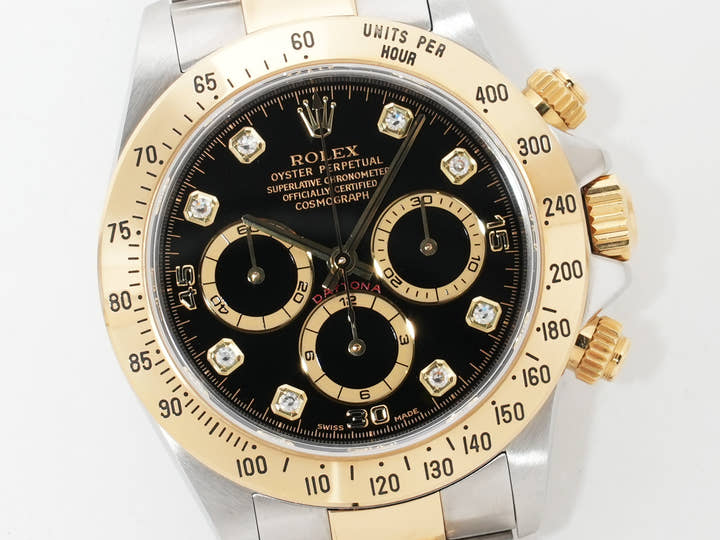 Rolex Daytona El Primero Ref. 16523G Stainless Steel/Yellow Gold Black Dial Used ck29x9nr