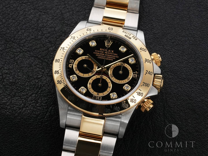 Rolex Daytona El Primero Ref. 16523G Stainless Steel/Yellow Gold Black Dial Used ck29x9nr