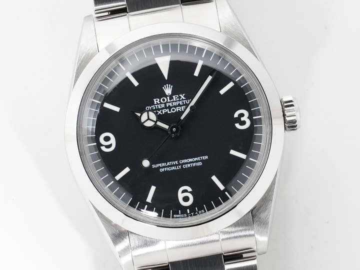 ロレックス エクスプローラーI Ref.1016 ステンレススチール ブラック文字盤 中古 zuduhxz3