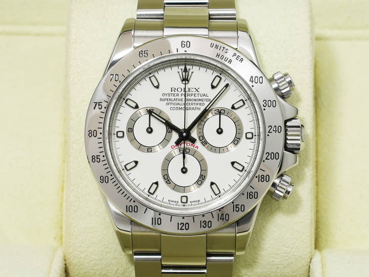ロレックス デイトナ Ref.116520 ステンレススチール ホワイト文字盤 中古 b8rfthds