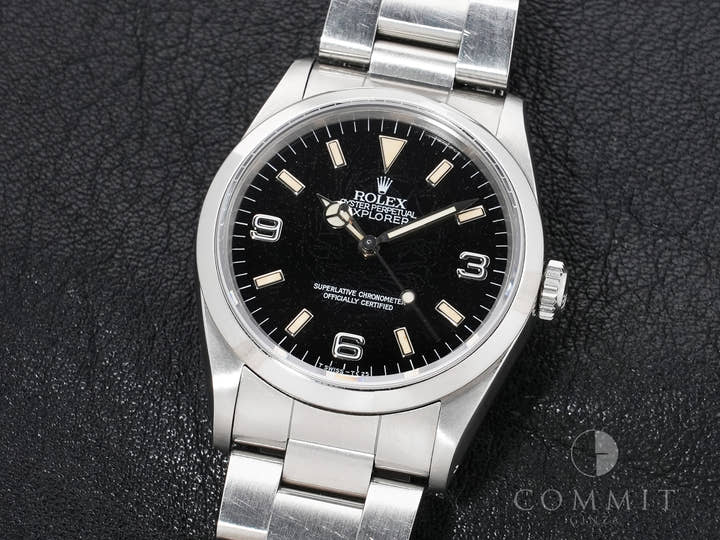 ロレックス エクスプローラーI Ref.14270 ステンレススチール ブラック文字盤 オイスターブレスレット 中古 hxnej7ru