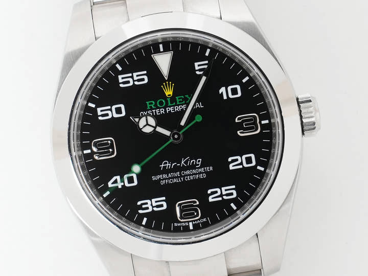 ロレックス エアキング Ref.116900 ステンレススチール ブラック文字盤 オイスターブレスレット 中古 g2grzvhq