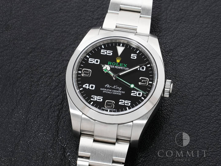 ロレックス エアキング Ref.116900 ステンレススチール ブラック文字盤 オイスターブレスレット 中古 g2grzvhq