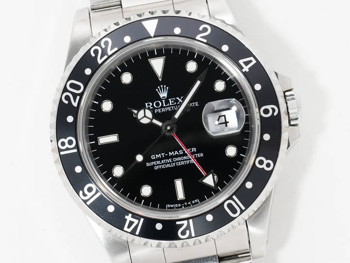 ロレックス GMTマスター Ref.16700 ステンレススチール ブラック文字盤 オイスターブレスレット 中古 ggadexxz