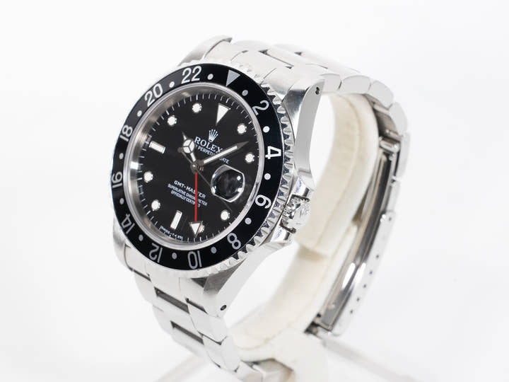 ロレックス GMTマスター Ref.16700 ステンレススチール ブラック文字盤 オイスターブレスレット 中古 ggadexxz